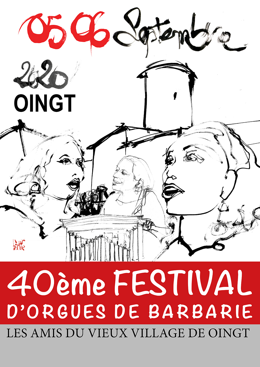 Oingt -festival d'orgues de barbarie affiche festival poingt